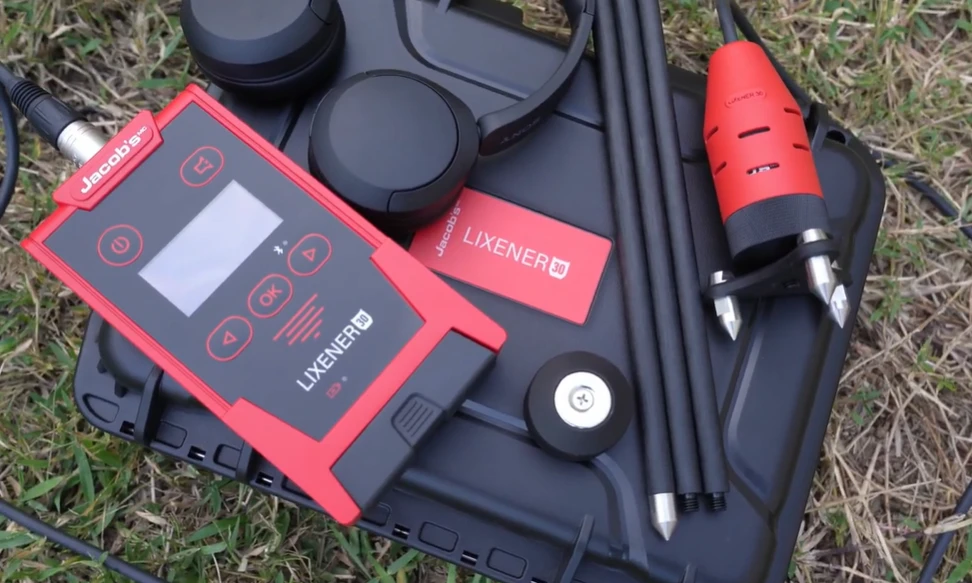 Electronic leak detection equipment locating a hidden leak in Opelika AL